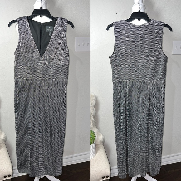 NWT Adrianna Papell Chainmail Sleeveless Sheath Dress - Picture 5 of 13